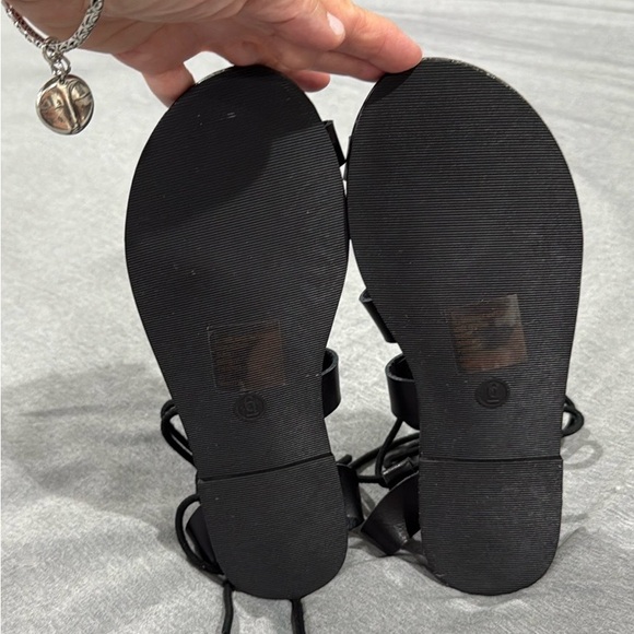 Mossimo Gladiator Black Lace Up Sandals - Picture 5 of 5